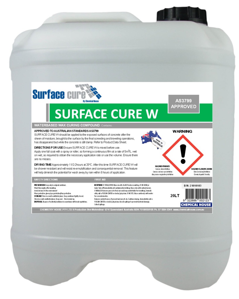 SURFACE CURE W - CLASS A (WAX) TYPE 1-D (FUGITIVE DYE)