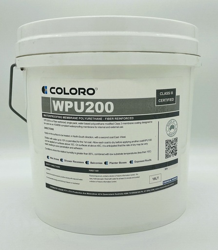 [WPMFIB15P] COLORO WPU200 UV FIBRE W/PROOF MEMBRANE 15L
